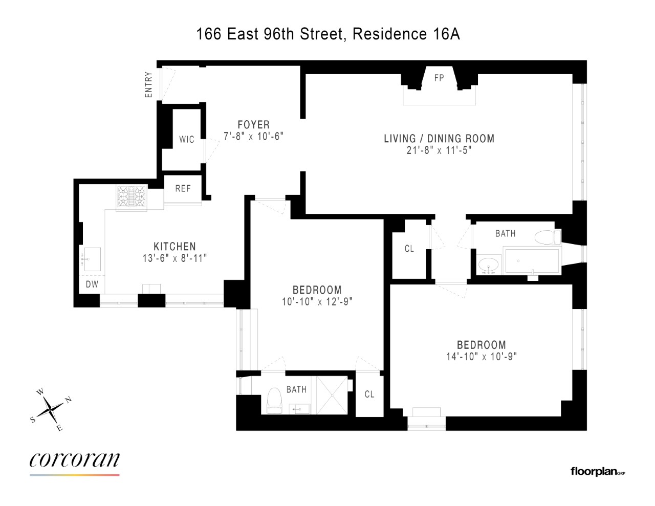 166 East 96th Street 16A Carnegie Hill New York NY 10128