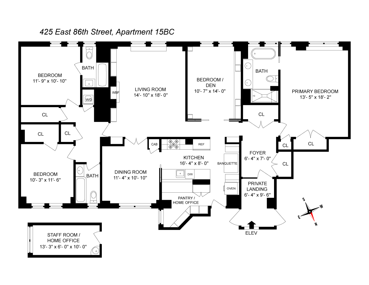 425 East 86th Street 15BC Upper East Side New York NY 10028