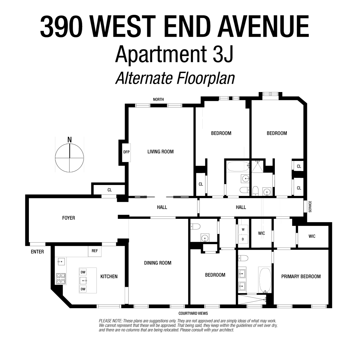 390 West End Avenue 3J Upper West Side New York NY 10024
