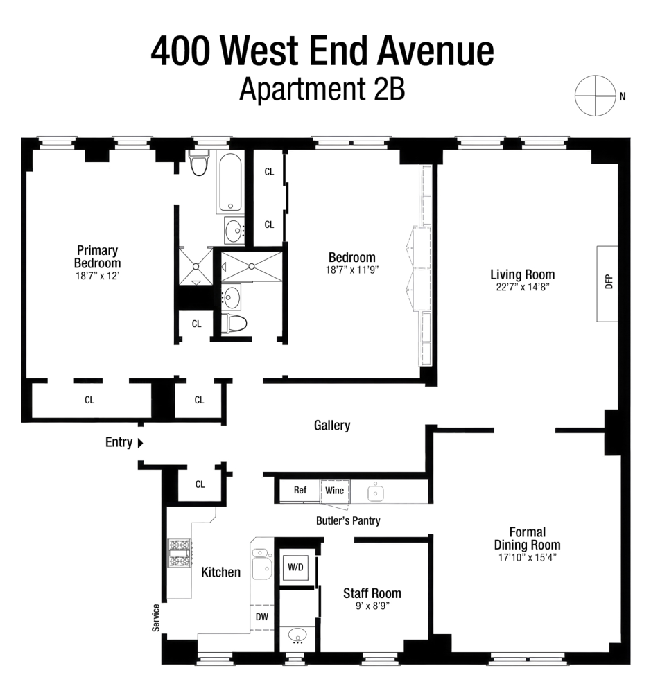 400 West End Avenue 2B Upper West Side New York NY 10024