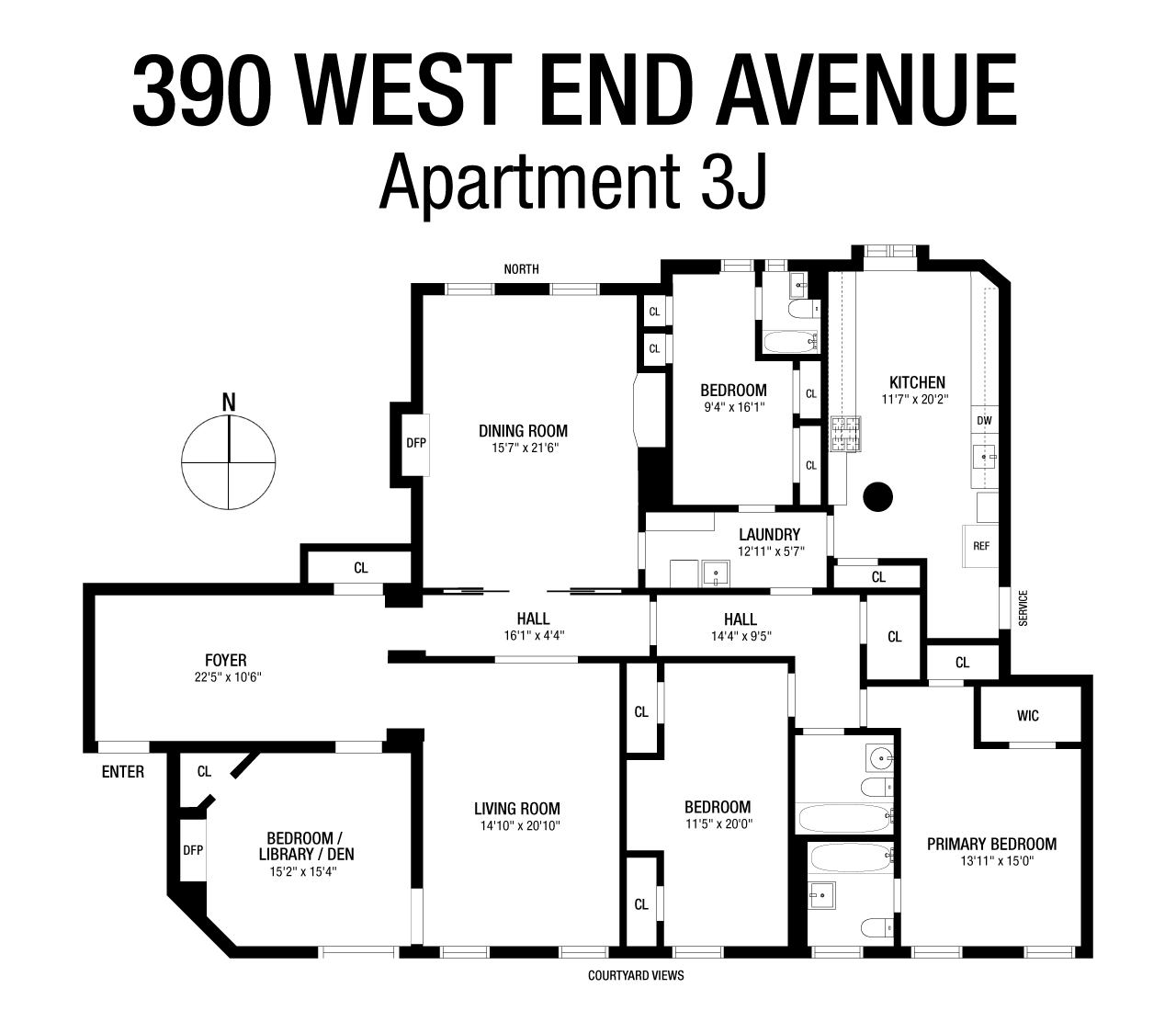 390 West End Avenue 3J Upper West Side New York NY 10024