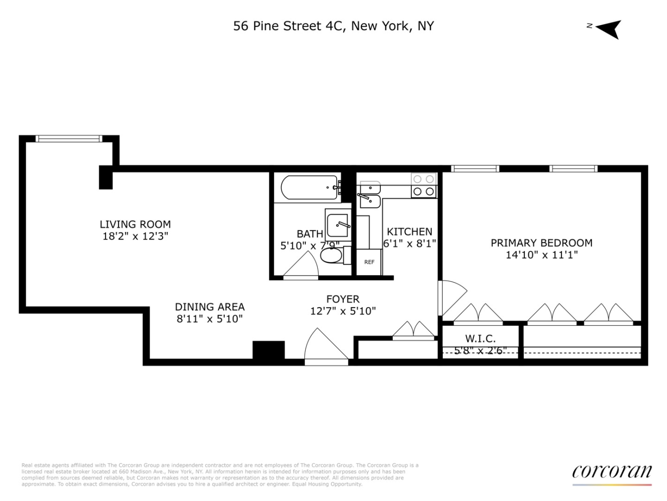 56 Pine Street 4C Financial District New York NY 10005
