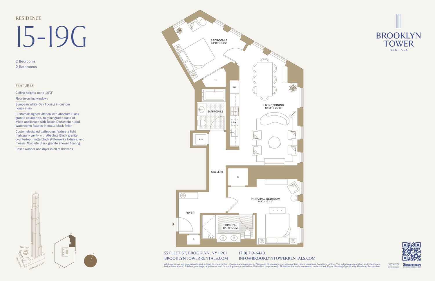 55 Fleet Street 17G Downtown Brooklyn NY 11201