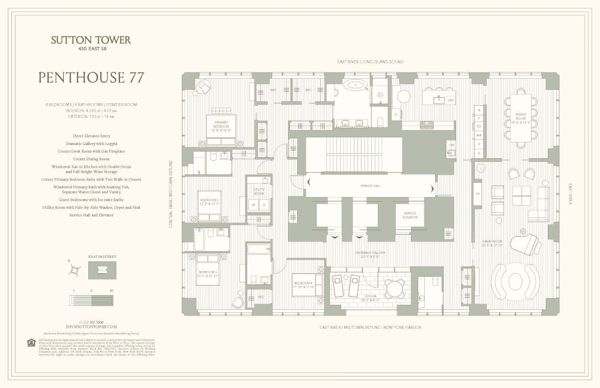 430 East 58th Street PH77 Sutton Place New York NY 10022