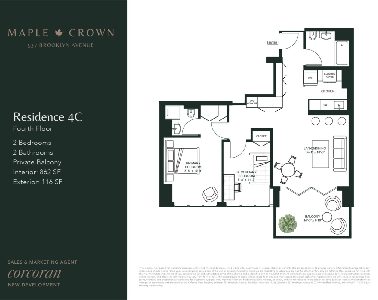 537 Brooklyn Avenue 4C Crown Heights Brooklyn NY 11225