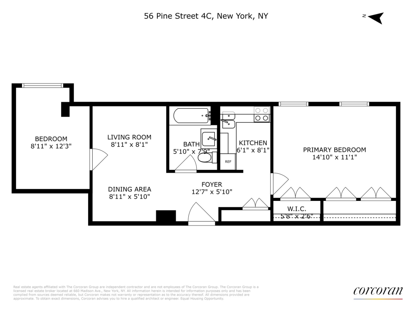 56 Pine Street 4C Financial District New York NY 10005