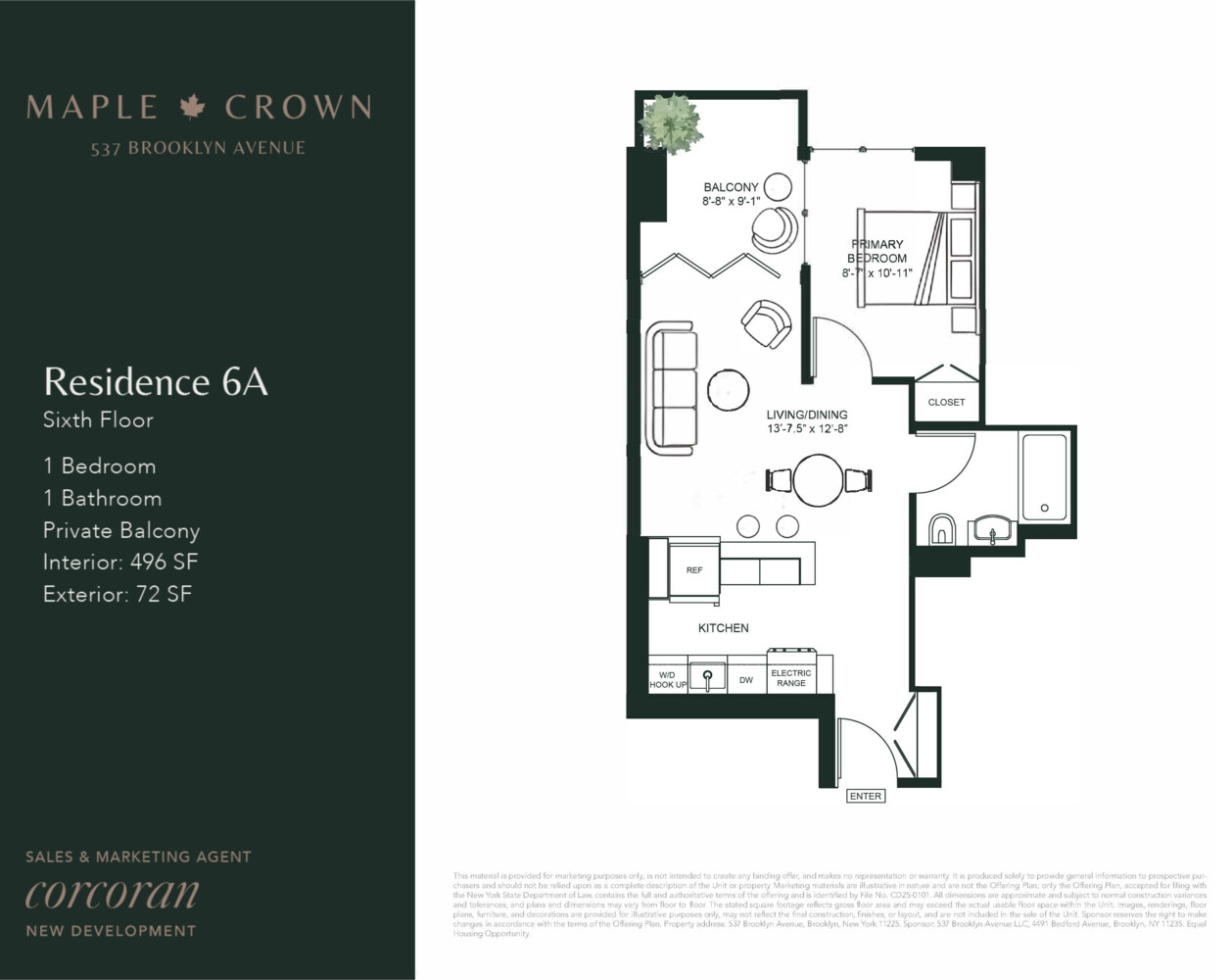 537 Brooklyn Avenue 6A Crown Heights Brooklyn NY 11225