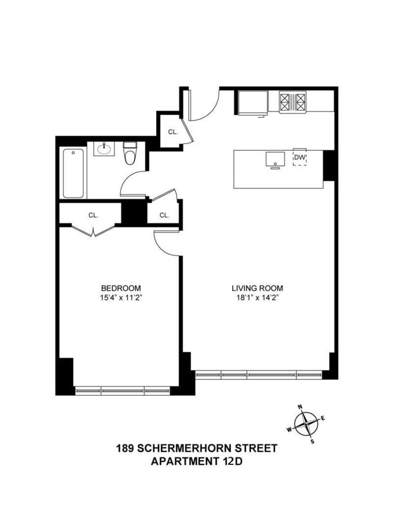 189 Schermerhorn Street 12D Downtown Brooklyn NY 11201