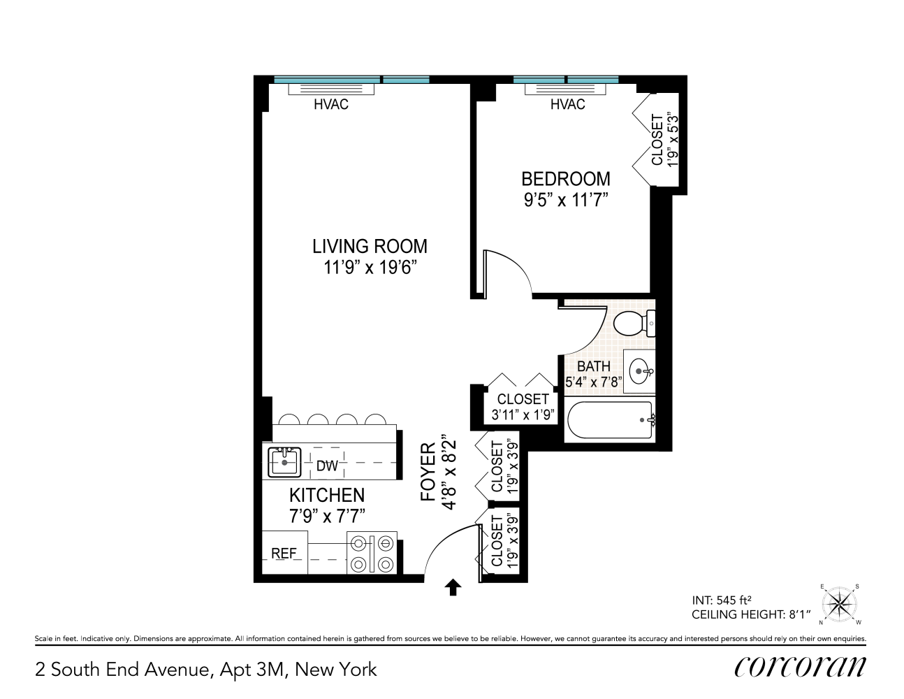 2 South End Avenue 3M Battery Park City New York NY 10280