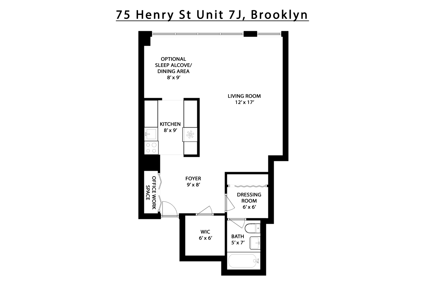 75 Henry Street 7J Brooklyn Heights Brooklyn NY 11201