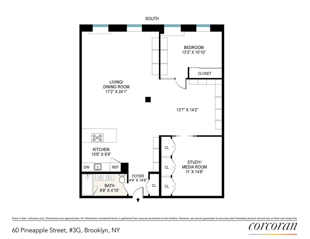 60 Pineapple Street 3G Brooklyn Heights Brooklyn NY 11201