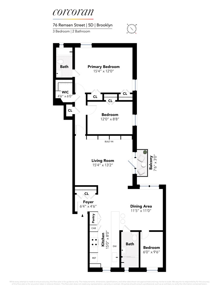 76 Remsen Street 5D Brooklyn Heights Brooklyn NY 11201