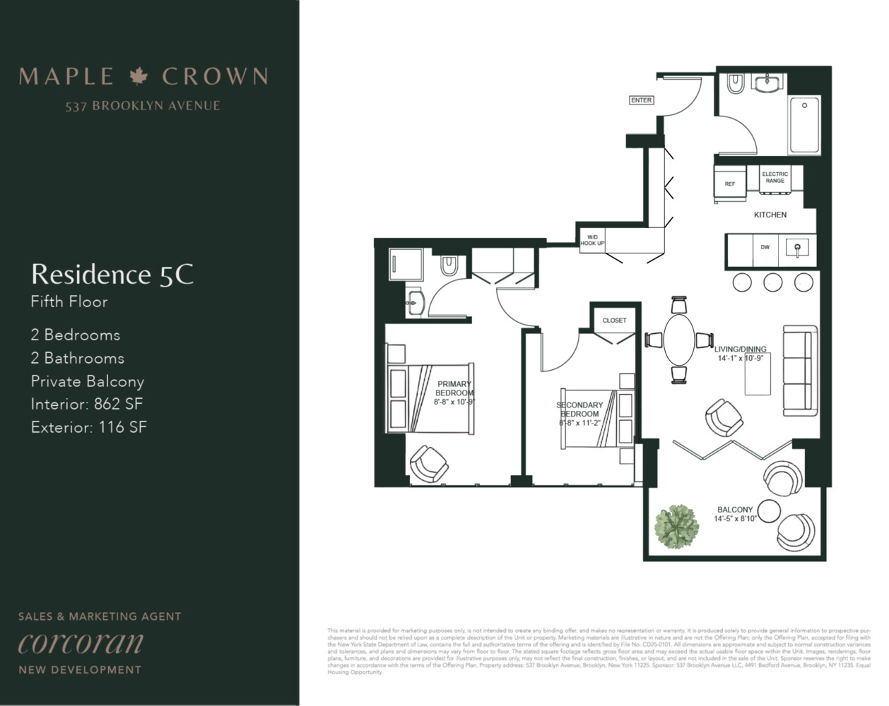 537 Brooklyn Avenue 5C Crown Heights Brooklyn NY 11225