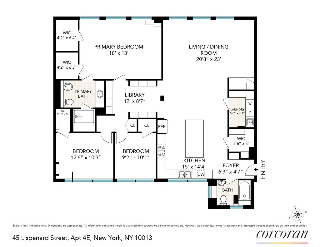 45 Lispenard Street 4E Tribeca New York NY 10013