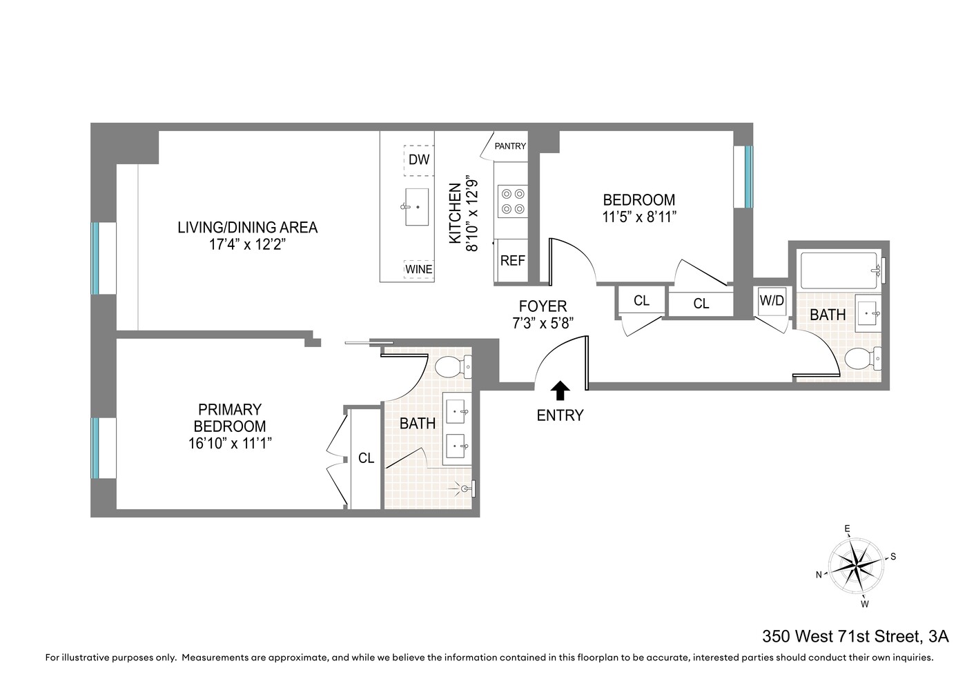 350 West 71st Street 3A Lincoln Square New York NY 10023