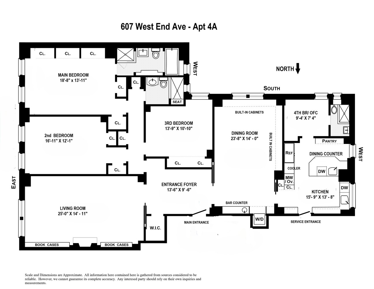 607 West End Avenue 4A Upper West Side New York NY 10024