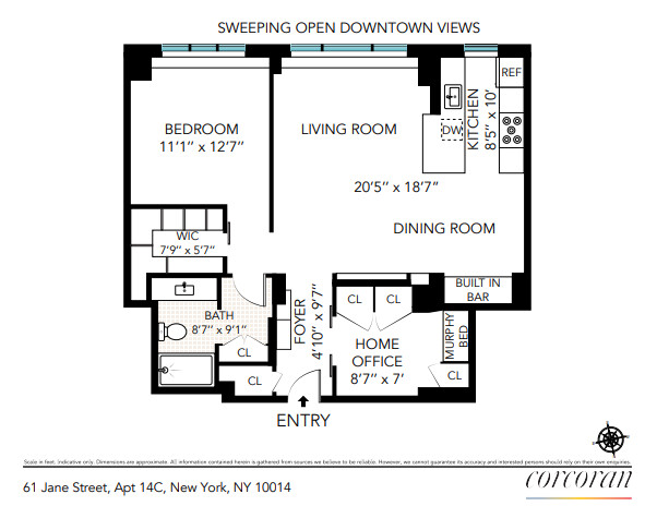 61 Jane Street W. Greenwich Village New York NY 10014