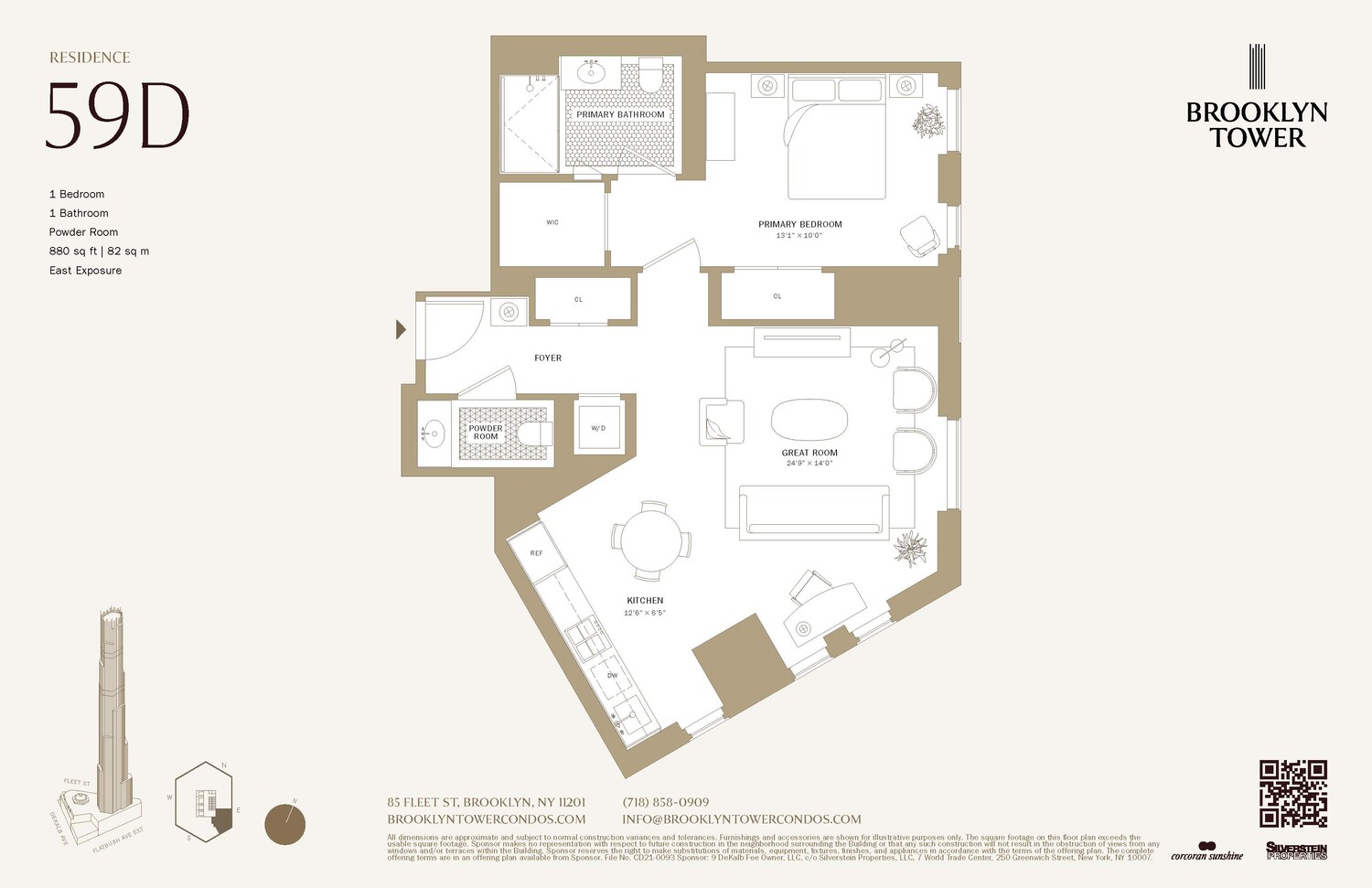 85 Fleet Street 59D Downtown Brooklyn NY 11201