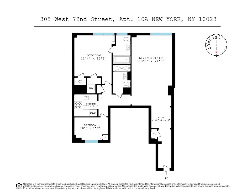 305 West 72nd Street 10A Upper West Side New York NY 10023