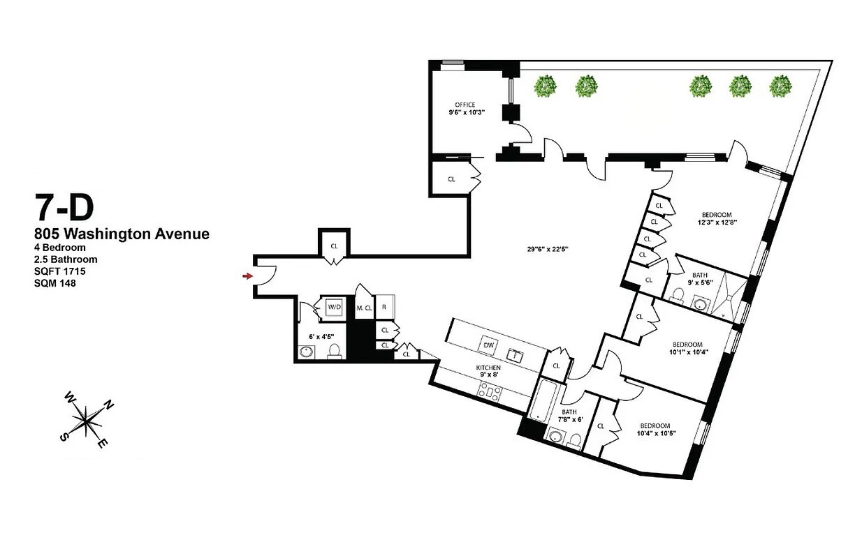 805 Washington Avenue 7D Crown Heights Brooklyn NY 11238