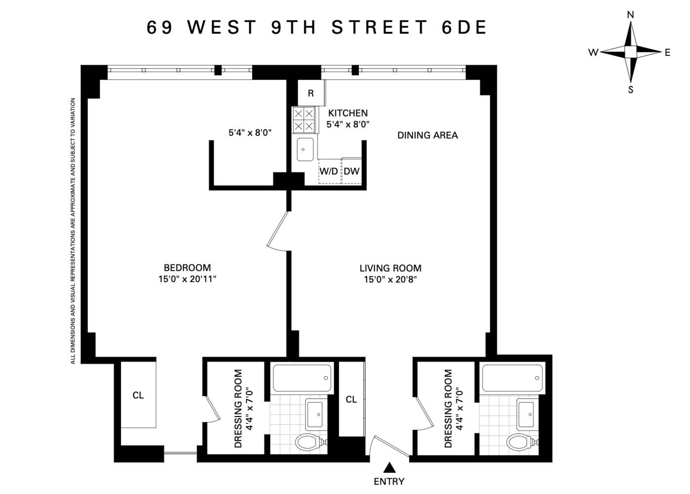 69 West 9th Street 6DE Greenwich Village New York NY 10011