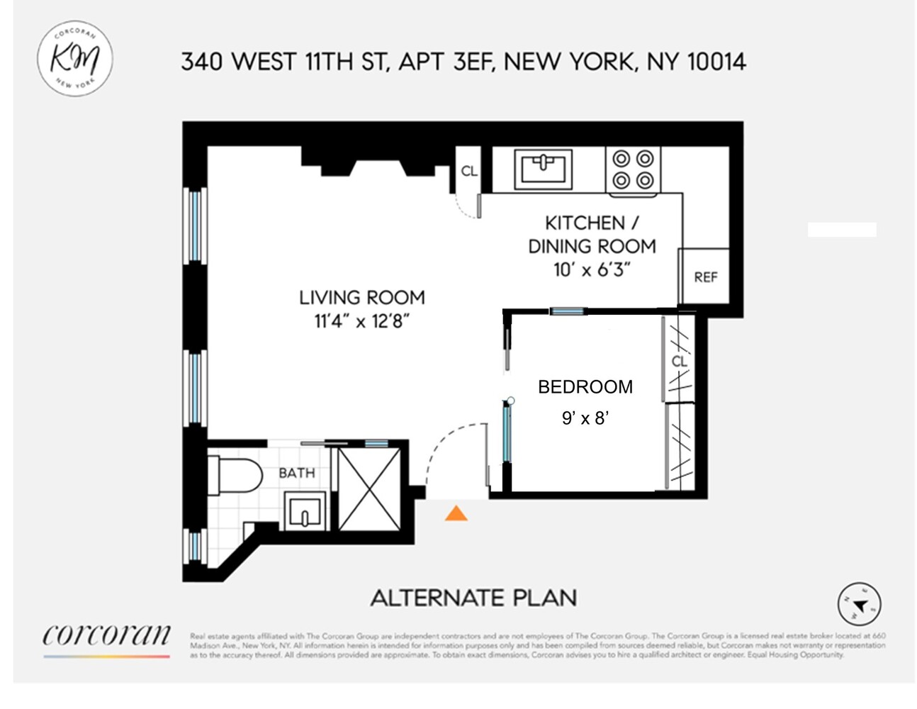 340 West 11th Street 3EF W. Greenwich Village New York NY 10014