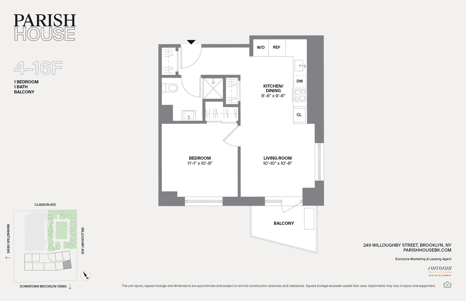 249 Willoughby Avenue 14F Clinton Hill Brooklyn NY 11205
