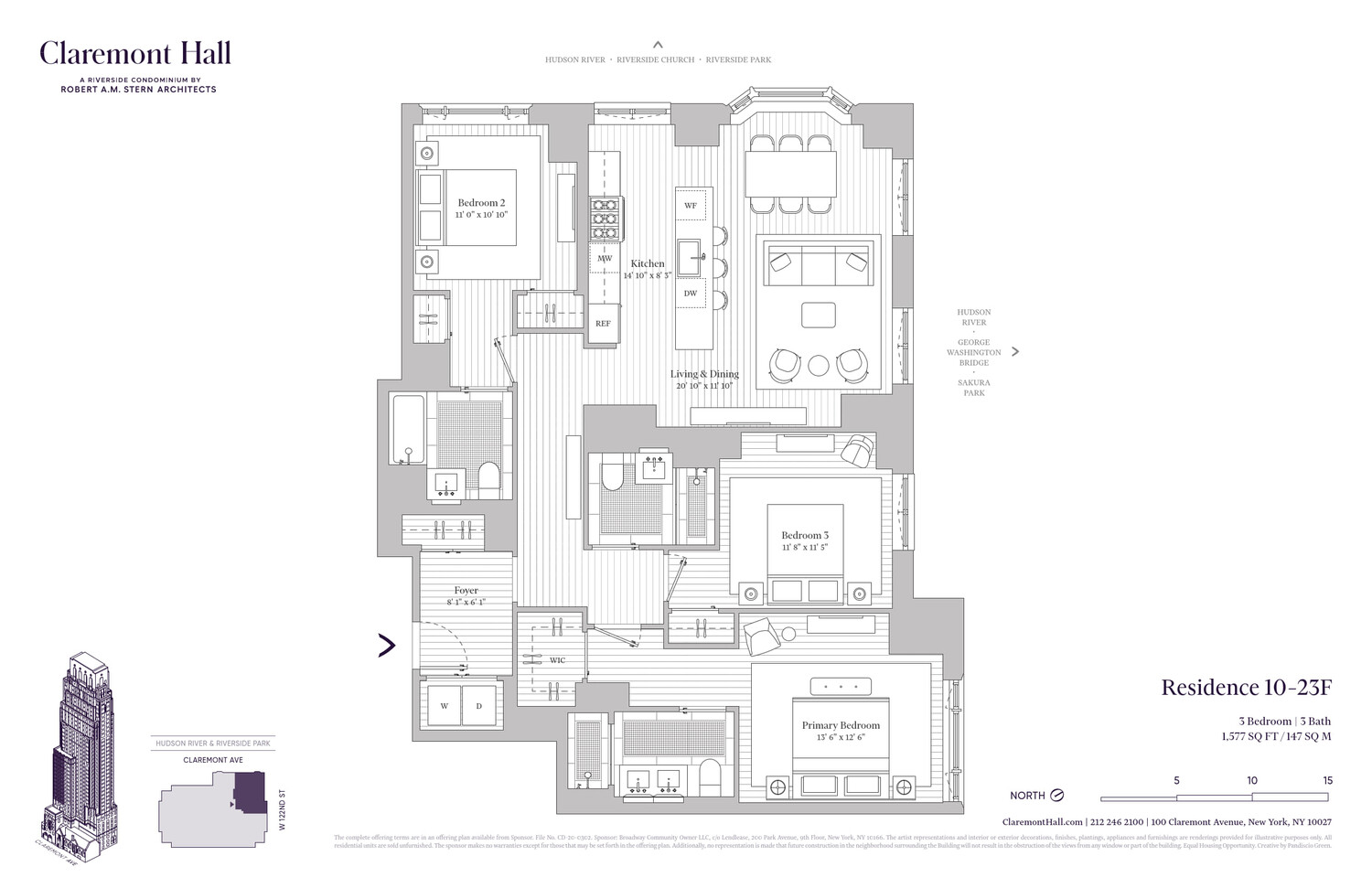 100 Claremont Avenue 12F Morningside Heights New York NY 10027