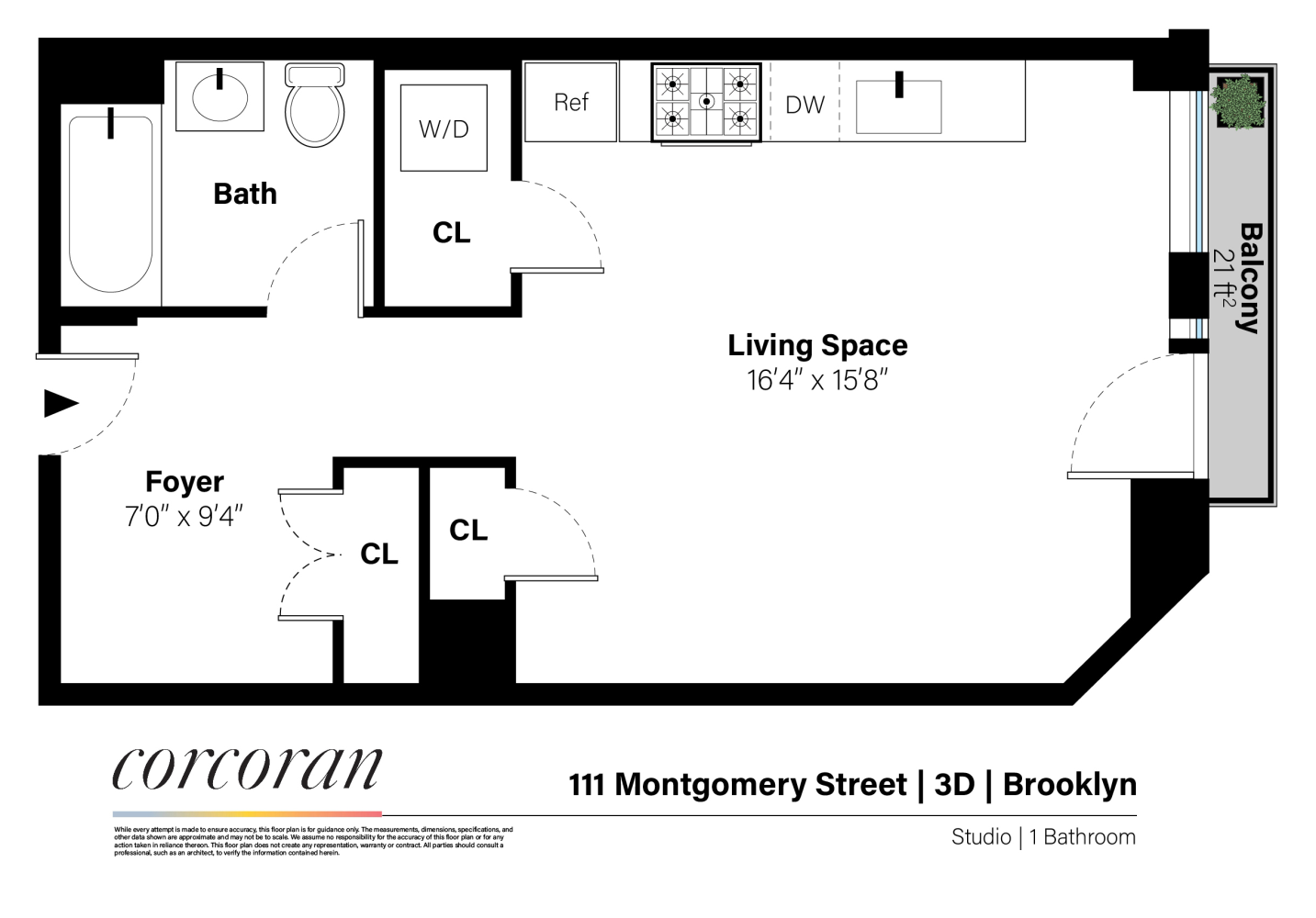 111 Montgomery Street 3D Crown Heights Brooklyn NY 11225