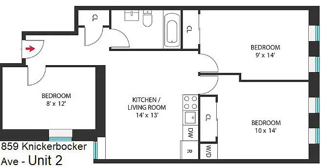 859 Knickerbocker Avenue, #2F