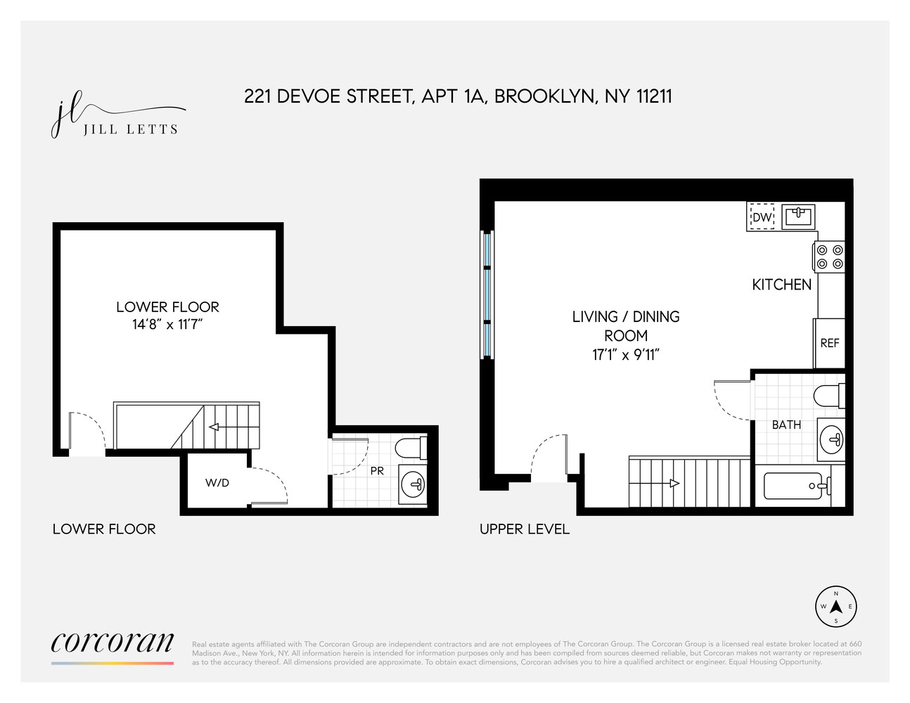 221 Devoe Street 1A East Williamsburg Brooklyn NY 11211