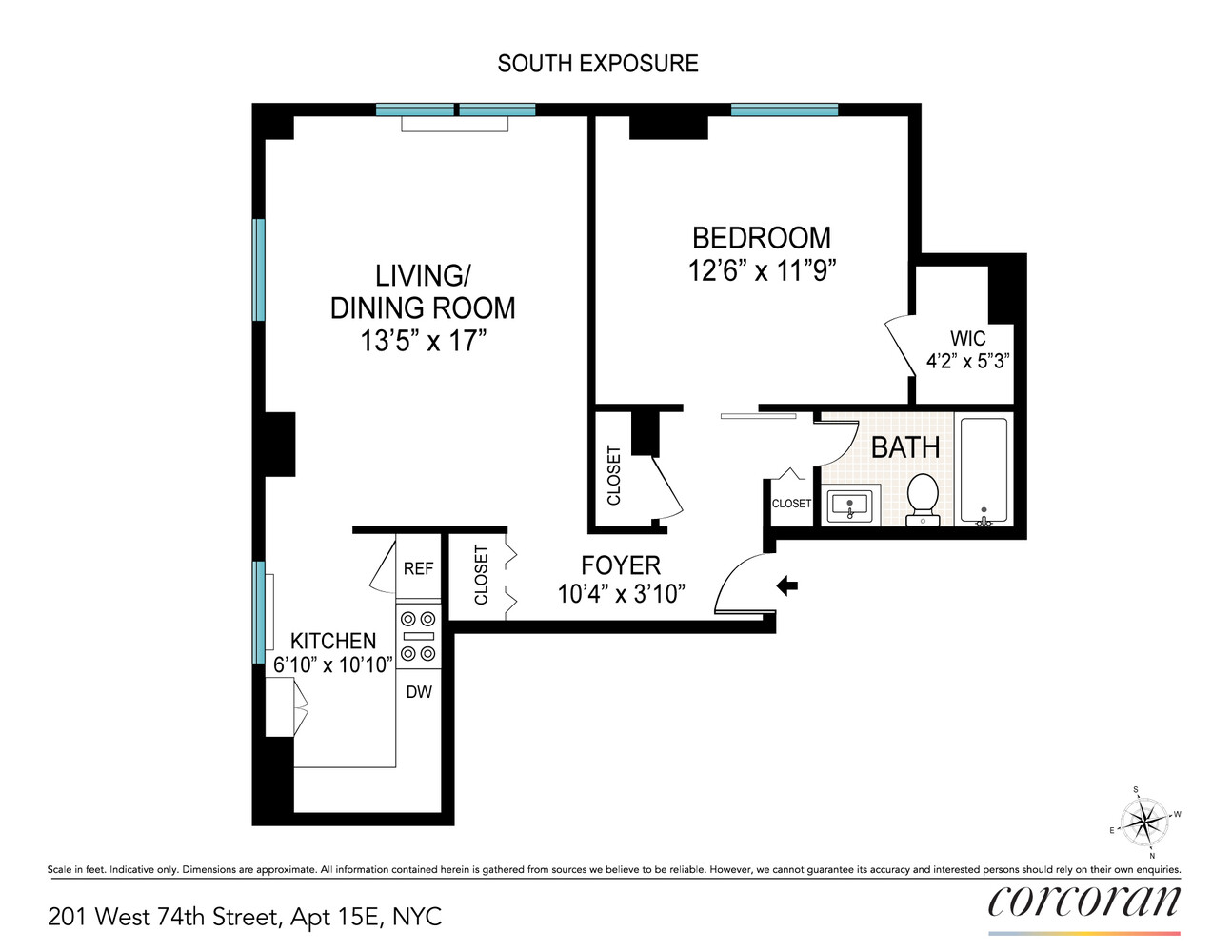 201 West 74th Street 15E Upper West Side New York NY 10023