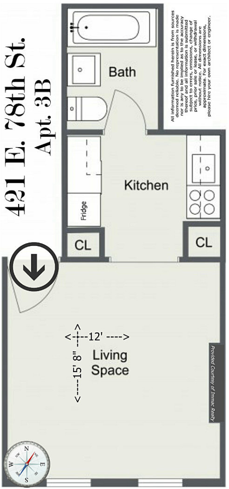 421 East 78th Street 4B Upper East Side New York NY 10075