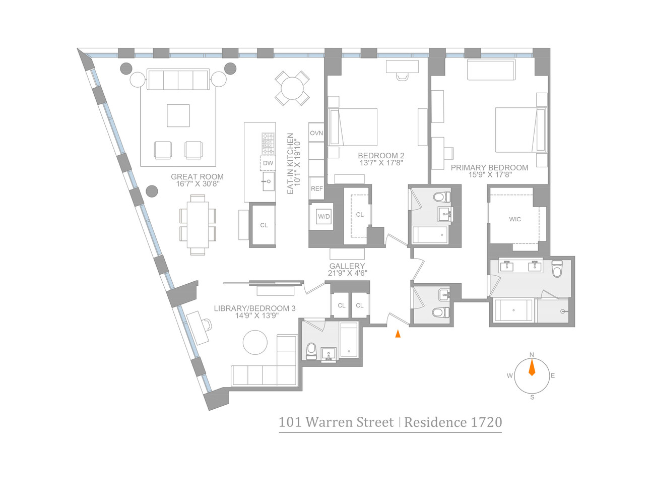 101 Warren Street 1720 Tribeca New York NY 10007