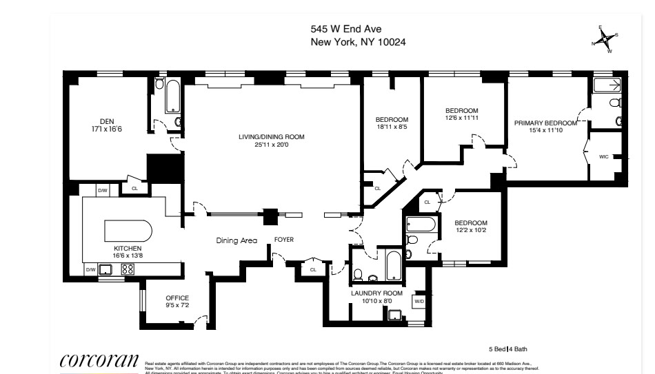 545 West End Avenue 3CD Upper West Side New York NY 10024