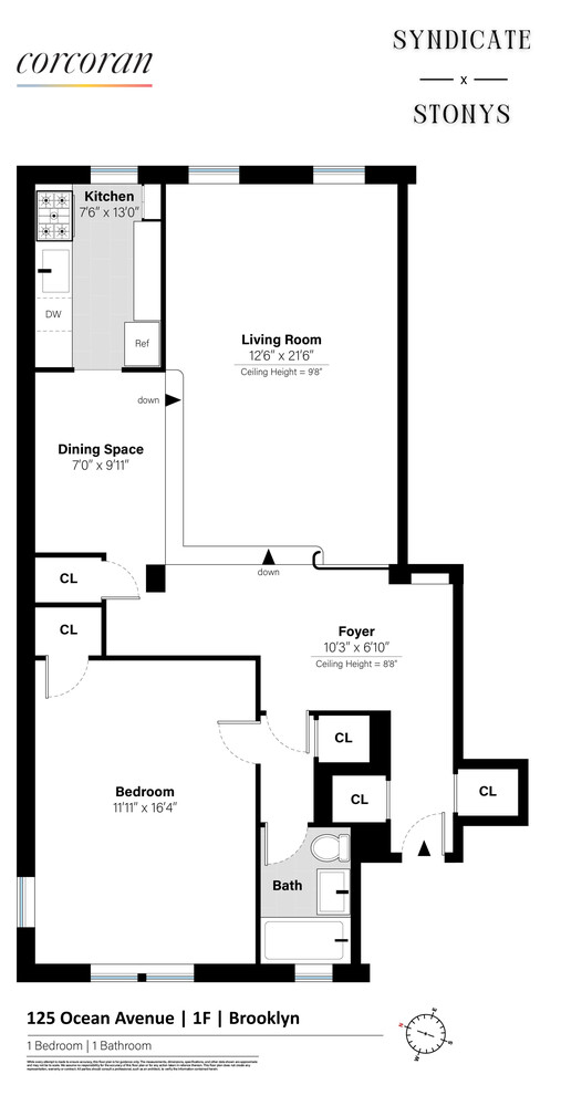 125 Ocean Avenue 1F Brooklyn NY 11225