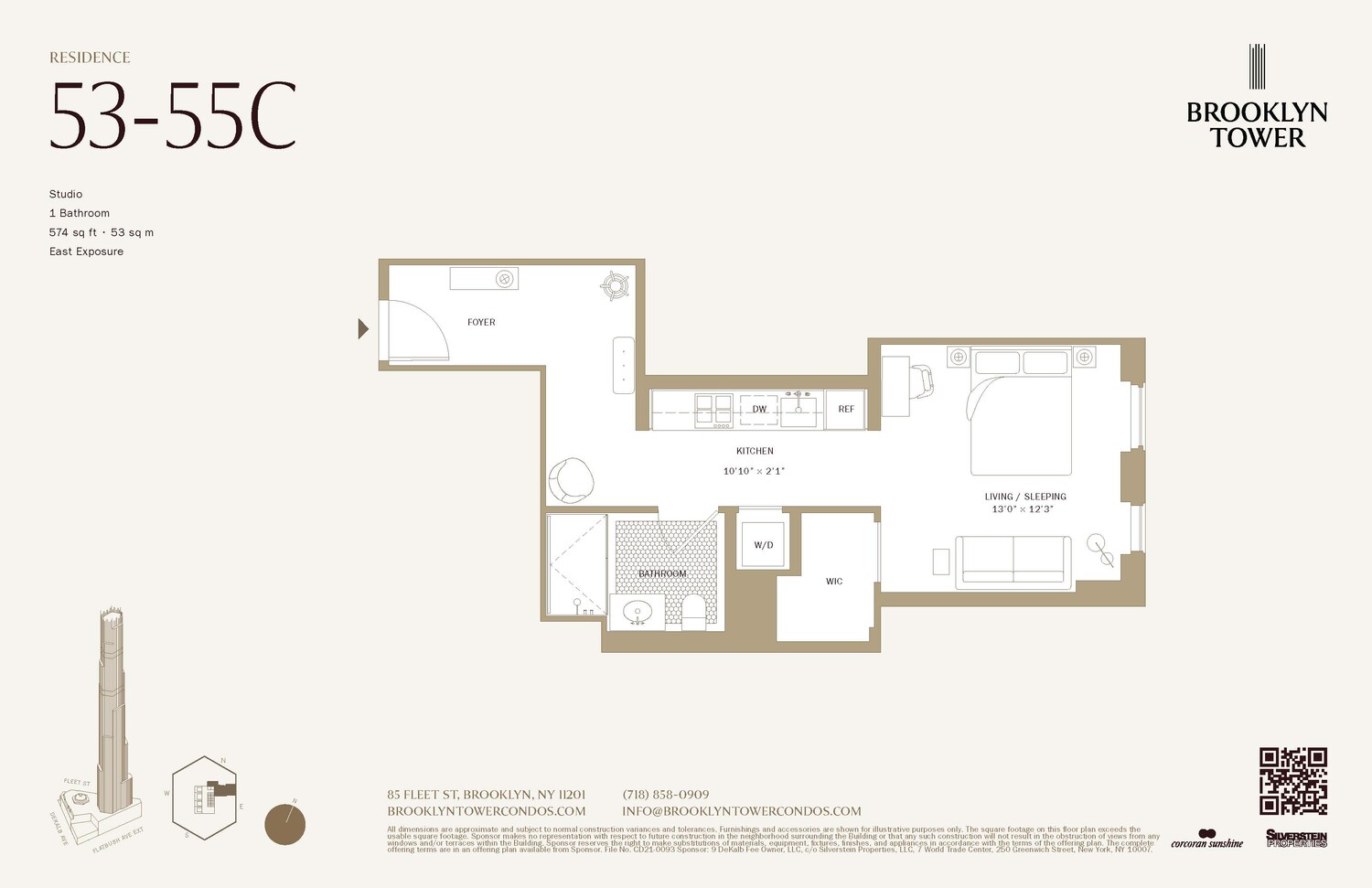 85 Fleet Street 55C Downtown Brooklyn NY 11201