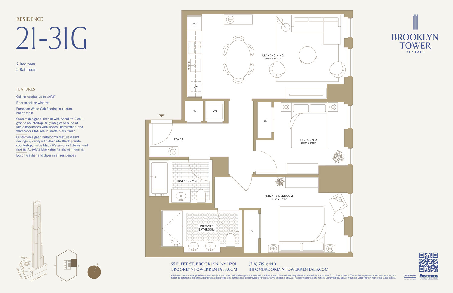 55 Fleet Street 27G Downtown Brooklyn NY 11201