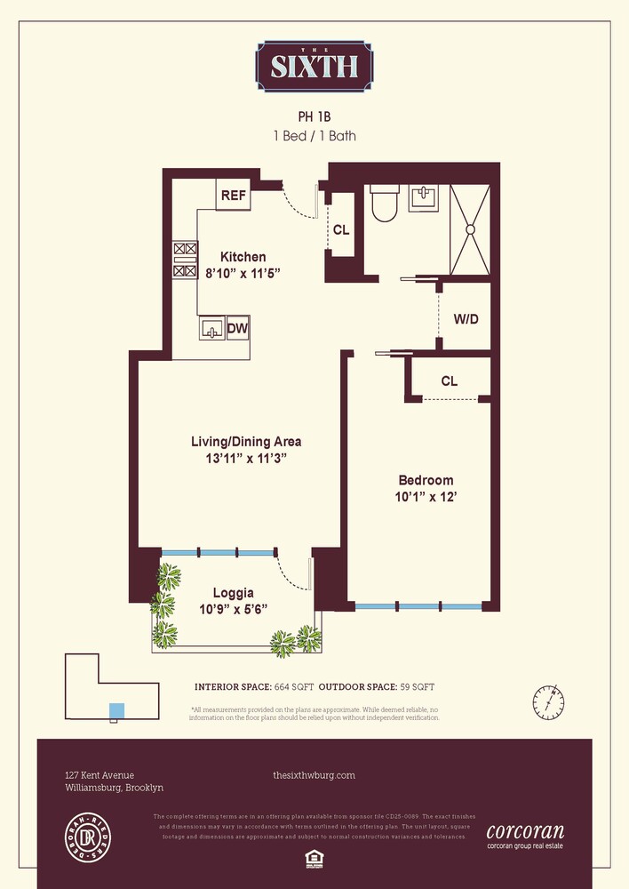 127 Kent Avenue PH1B Williamsburg Brooklyn NY 11249