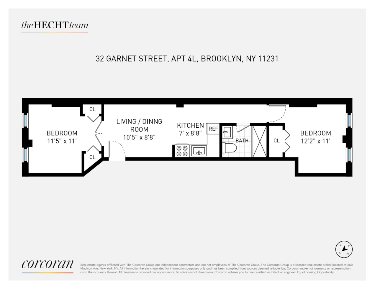 32 Garnet Street 4F Carroll Gardens Brooklyn NY 11231