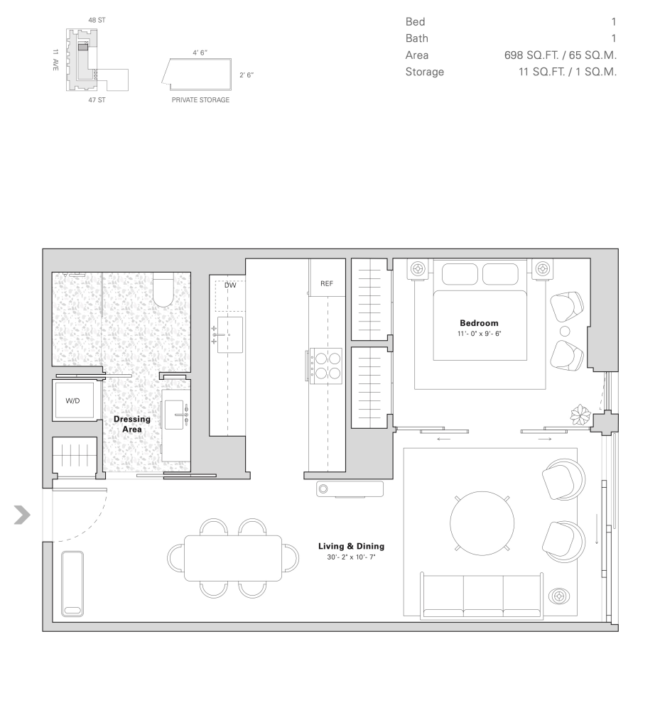 547 West 47th Street Clinton New York NY 10036