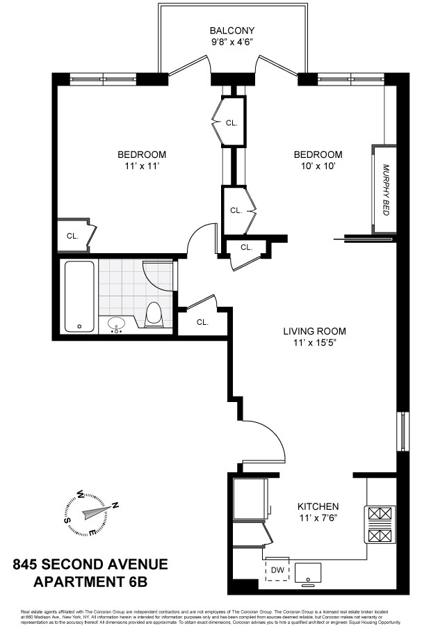 845 Second Avenue 6B Turtle Bay New York NY 10017