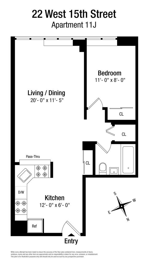 22 West 15th Street 11J Flatiron District New York NY 10011