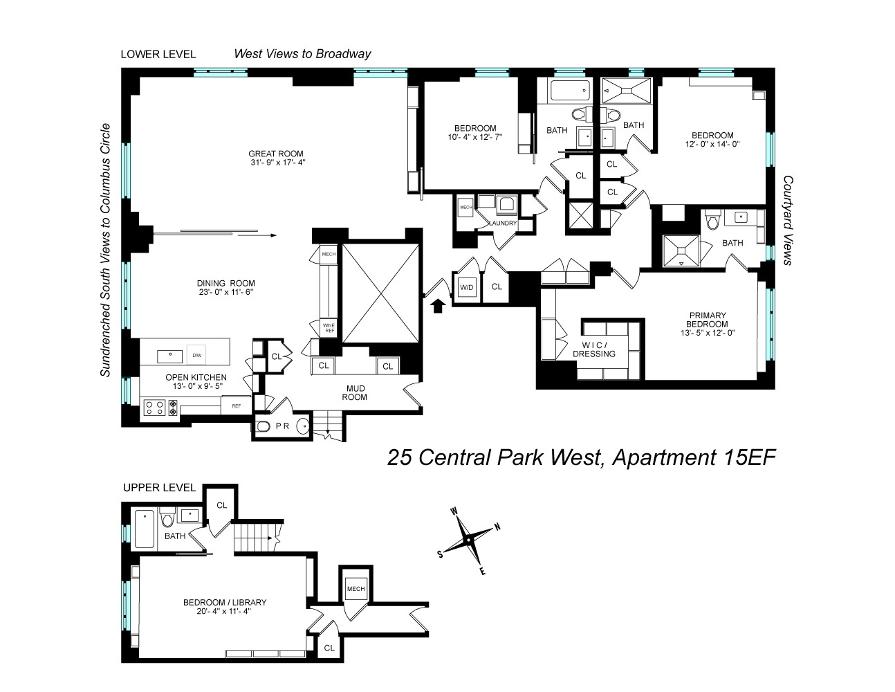 25 Central Park West 15EF Central Park West New York NY 10023
