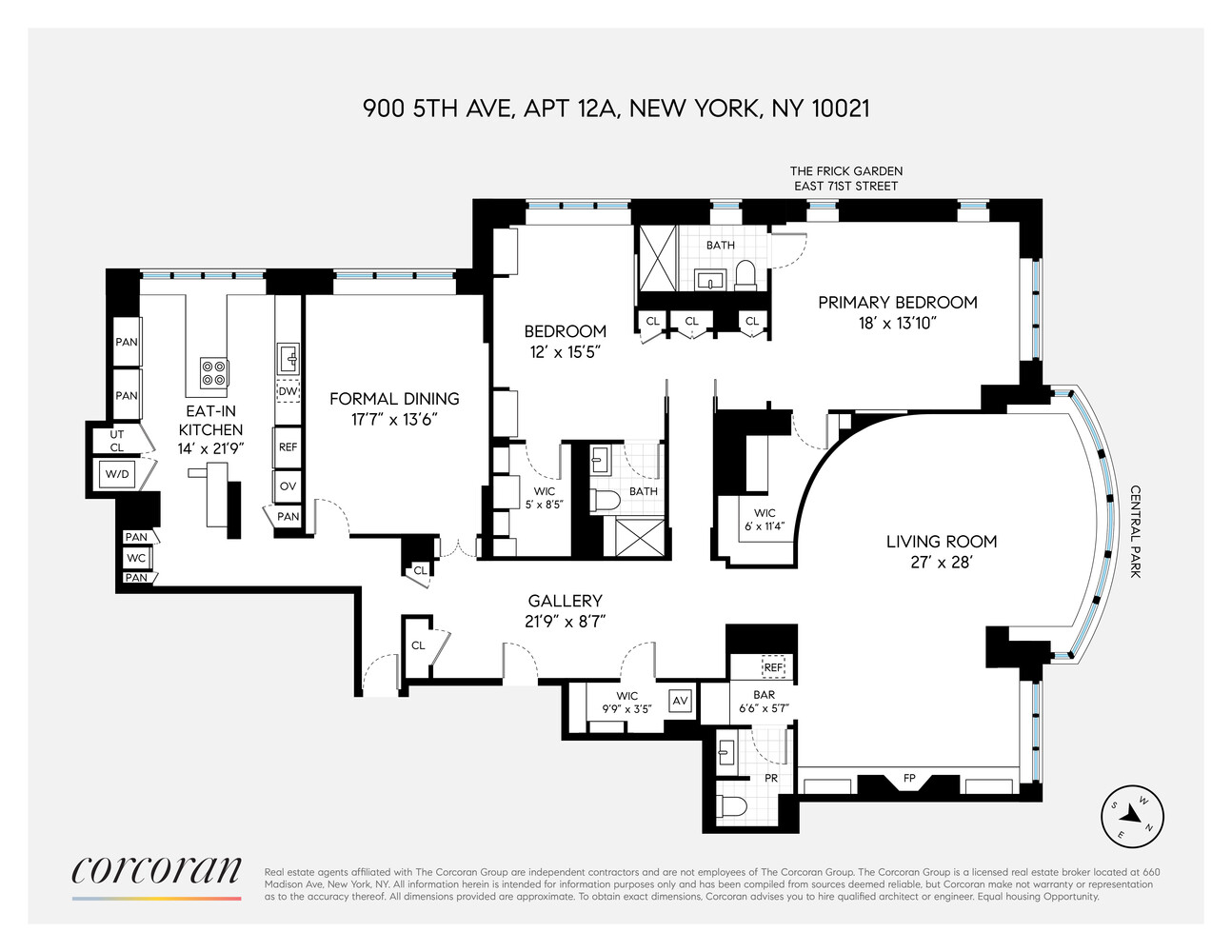 900 Fifth Avenue 12A Upper East Side New York NY 10021
