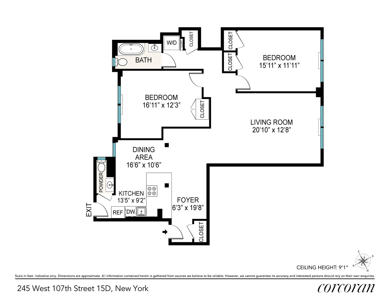 245 West 107th Street 15D Manhattan Valley New York NY 10025