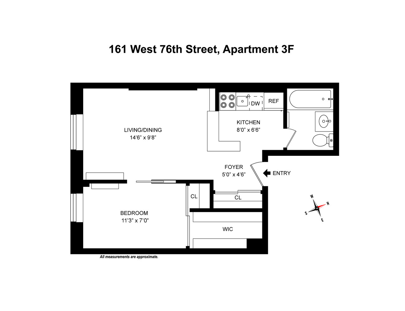 161 West 76th Street 3F Upper West Side New York NY 10023