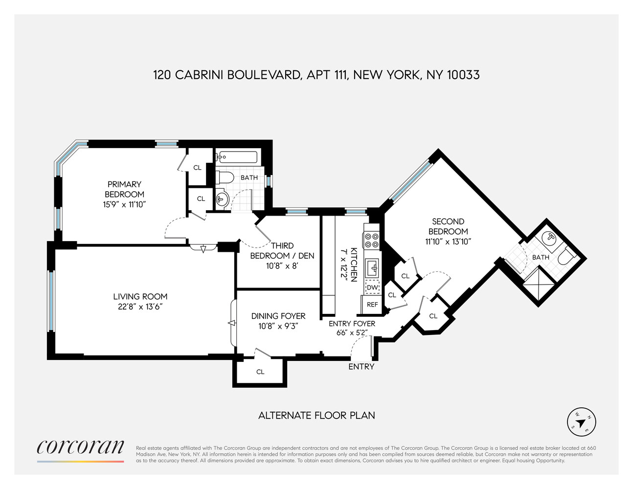 120 Cabrini Blvd. 111 Hudson Heights New York NY 10033