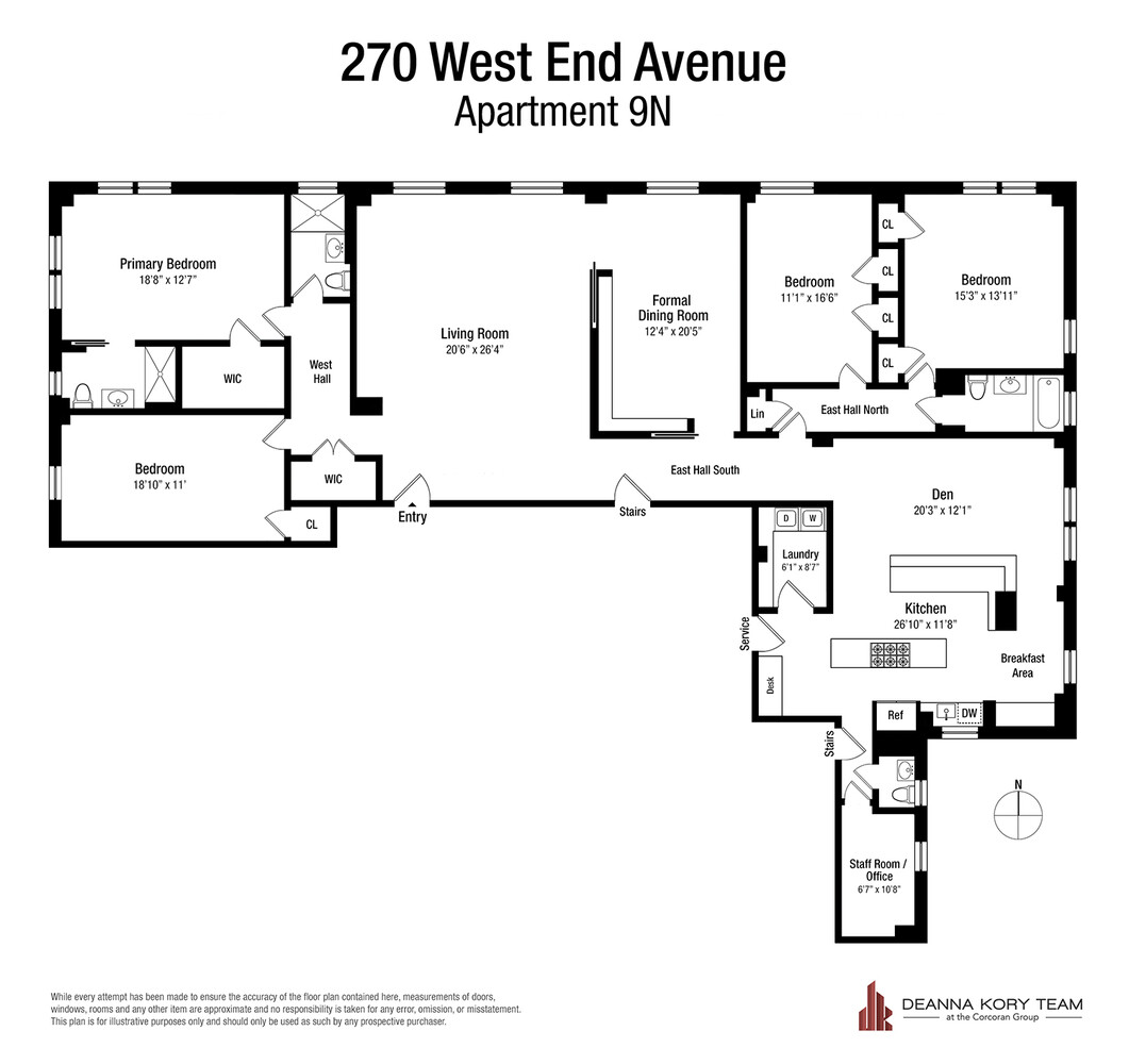 270 West End Avenue 9N Upper West Side New York NY 10023