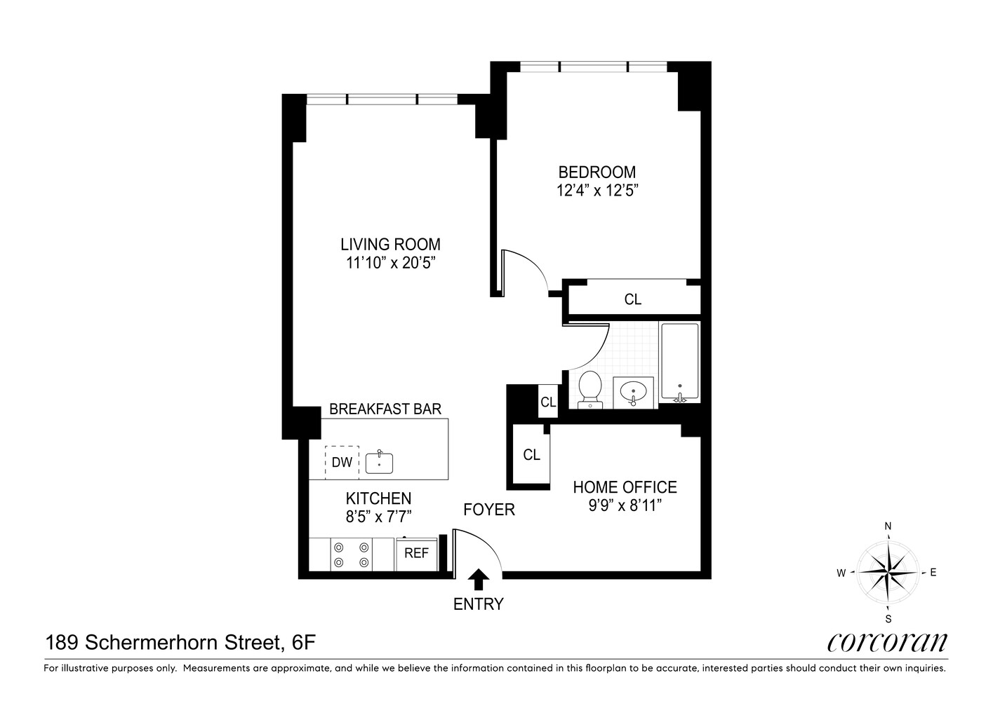 189 Schermerhorn Street 6F Downtown Brooklyn NY 11201